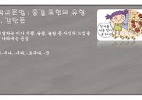 문장의 종결 종결 표현의 종류 평서문 의문문 명령문 청유문 감탄문-8
