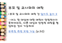 보육의 이론 영유아 발달 부모와 교사 교사 애착 교사요인 아동요인 보육-5