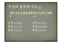 시조의 개념 시조의 명칭 시조의 연원과 형성 시조의 율격과 구조시조의 문학적 분류-10