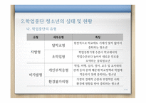 청소년의 정의 학업중단의 원인 학업중단의 유형 학업중단 청소년-7