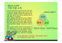 LUSH 러쉬 SWOT분석 STP분석 러쉬만의차별성 러쉬만의경쟁력과성과정리 경쟁사와의 비교를 통한 러쉬의 CSR 마케팅 사례-4