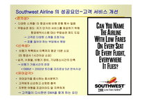 SWA의 역사 SWA의 경영철학과 운영원칙 SWA 의 출범과 성장 SWA의 취항도시와 시장점유율 SWA의 성공요인-15