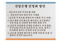 산업은행의 민영화 산업은행의 소개 산업은행 민영화의 의의 정책금융체제 마련-19