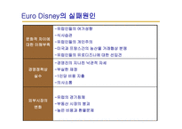 디즈니의 비전 해외진출 배경 유로디즈니의 역사 도쿄디즈니 유로디즈니의 교훈 도쿄디즈니의 성공요인-12