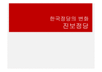 한국정당의 변화 진보정당 진보정당의 정의 정치사적 의의-1