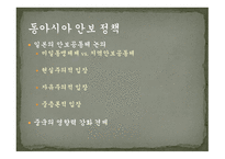 동아시아공동체와 일본 동아시아적 지역주의 제국주의적 방어논리 이익선과 주권선 냉전기 일본 일본의 외교전략-7