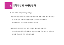 고객분석 시장세분화 경쟁우위 개척기업의 마케팅전략 개척기업의 마케팅과업-12