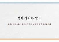 북한 정치론 북한 노동당 북한 국방위원회 북한의 입법 기관 북한 노동당이란-1