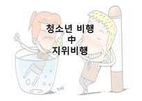 청소년 비행 청소년 범죄 사회문제 청소년 비행 지위비행의 원인 지위비행의 실태-1