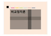 비교정치론 비교정치란 비교분석방법 비교분석의 취약점-1