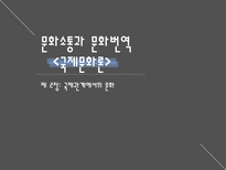 문화소통과문화번역 국제문화론 국제관계에서의문화 문화란무엇인가-1