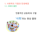 사회학적 비평 사회학의 기원 사회의 출현 사회와 공동체 사회의 정의 사회 실재론 사회 명목론-4