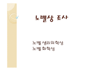 노벨상 조사 노벨 생리의학상 노벨 화학상-1