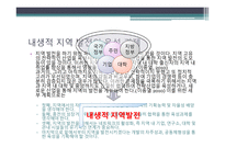 내생적 지역 발전과 네트워크란 지역 발전의 주요 과제 지역 발전을 위한 지방 정부의 노력 지역 발전을 위한 지방 대학의 노력 지역 내 네트워크 강화-5