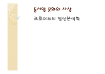 동서양 문화와 사상 프로이드의 정신분석학 프로이드의 초기이론모델 프로이드의 삼원구조이론 프로이드의 아동 경험 정신분석이론의 목표 정신분석이론의 방법-1