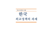 외교정책의 이해 한국 외교정책 노무현 이명박 정부의 외교정책 외교과제-1