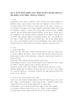 놀이가 유아의 창의성 발달에 미치는 영향과 놀이에서 창의성을 발달시키기 위한 환경과 교사의 역할을 구체적으로 작성하시오-2