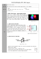 [A+ 4.5 예비레포트] 기초전자공학실험 - 발광 및 제너 다이오드-1
