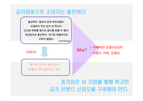 [광고기획서] 종가집 김치 이미지 제고 전략-9