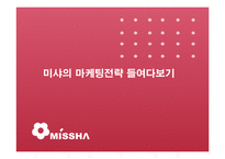 [마케팅전략론] 미샤의 마케팅전략-1