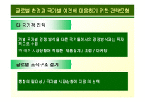 글로벌 전략에 적합한  조직구조의 설계-6