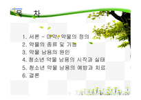 청소년 약물 남용의 원인과 치료-2