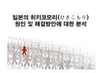 [일본문화의 이해 A+] 일본의 히키코모리(ひきこもり) 원인 및 해결방안에 대한 분석-1