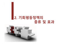 기회평등 정책의 종류 및 효과-5