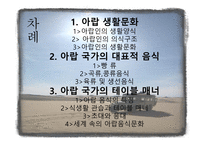 [아랍문화의 이해] 아랍의 생활 문화 및 테이블 매너에 대한 분석-2