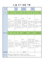 어린이집 만5세 5 월 유아 관찰 기록-3