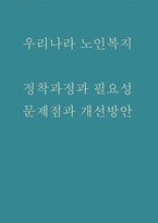 우리나라 노인복지의 문제점과 개선방안 제시-1