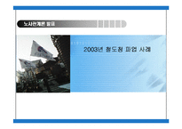 [노사관계] 2003년 철도청 파업 사례-1
