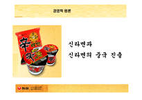 [글로벌경영] 신라면의 중국 진출-1