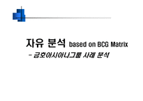 [경영전략] 금호아시아나그룹 사례 분석 -BCG Matrix-1