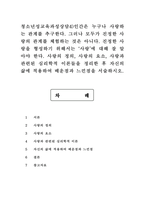청소년성교육과성상담4)인간은 누구나 사랑하는 관계를 추구한다. 그러나 모두가 진정한 사랑의 관계를 체험하는 것은 아니다. 진정한 사랑을 형성하기 위해서는 사랑에 대해 잘 알아야 한다. 사랑의 정의, 사랑의 요소, 사랑과 관련된 심리학적 이론들을 정리한 후 자신의 삶에 적용하여 배운점과 느낀점을 서술하시오.-1