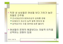 직장 내 성차별 및 성문제에 대한 실태와 해결방안(여러 직업을 예시로 듦)-12