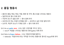 이탈리아어 형용사에 대해서-3