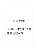 조직개발론-국내외 기업의 조직개발 성공사례-1