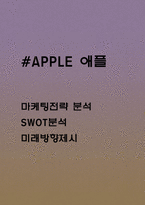 APPLE 애플 마케팅전략 분석과 애플 바람직한 미래방향제시-1