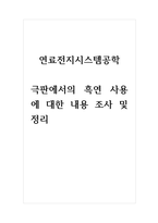 연료전지공학_연료전지시스템공학극판에서의 흑연 사용에 대한 내용 조사 및 정리-1
