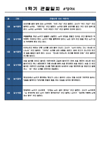 만2세 1학기 관찰일지 및 발달평가 7명 (일상생활,놀이활동 분류) - 모든계절 사용가능,평가인증A 관찰일지-8