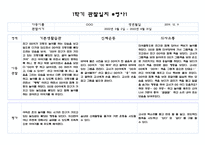 영아 관찰기록과 발달평가 만0세 (10페이지분량으로 아주 자세합니다)-1