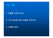 [경영전략] 제8장 차별화우위와 차별화전략-5