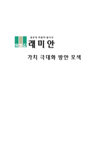 [마케팅] 래미안 브랜드가치 극대화 방안 모색-1