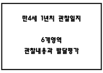 1년치 관찰일지와 발달평가 만4세 (20 페이지분량으로 아주 자세합니다)-1