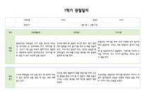 만3세 3월~8월 관찰일지 및 발달평가 5명-5