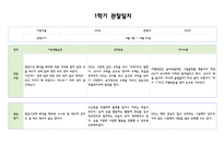 만1세 1학기 (3월~8월) 관찰일지와 발달평가 (5명 10페이지분량,평가제,평가인증)-9