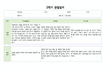만1세 2학기 (9월~2월) 관찰일지와 발달평가 (5명 10페이지분량,평가제,평가인증)-7