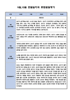 9월 10월 만0세 영아 관찰일지 (영아전담 어린이집 관찰일지)-1