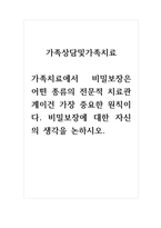 토론글_가족상담및치료_가족치료에서 비밀보장은 어떤 -1